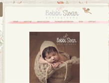 Tablet Screenshot of bobbisloanphotography.com